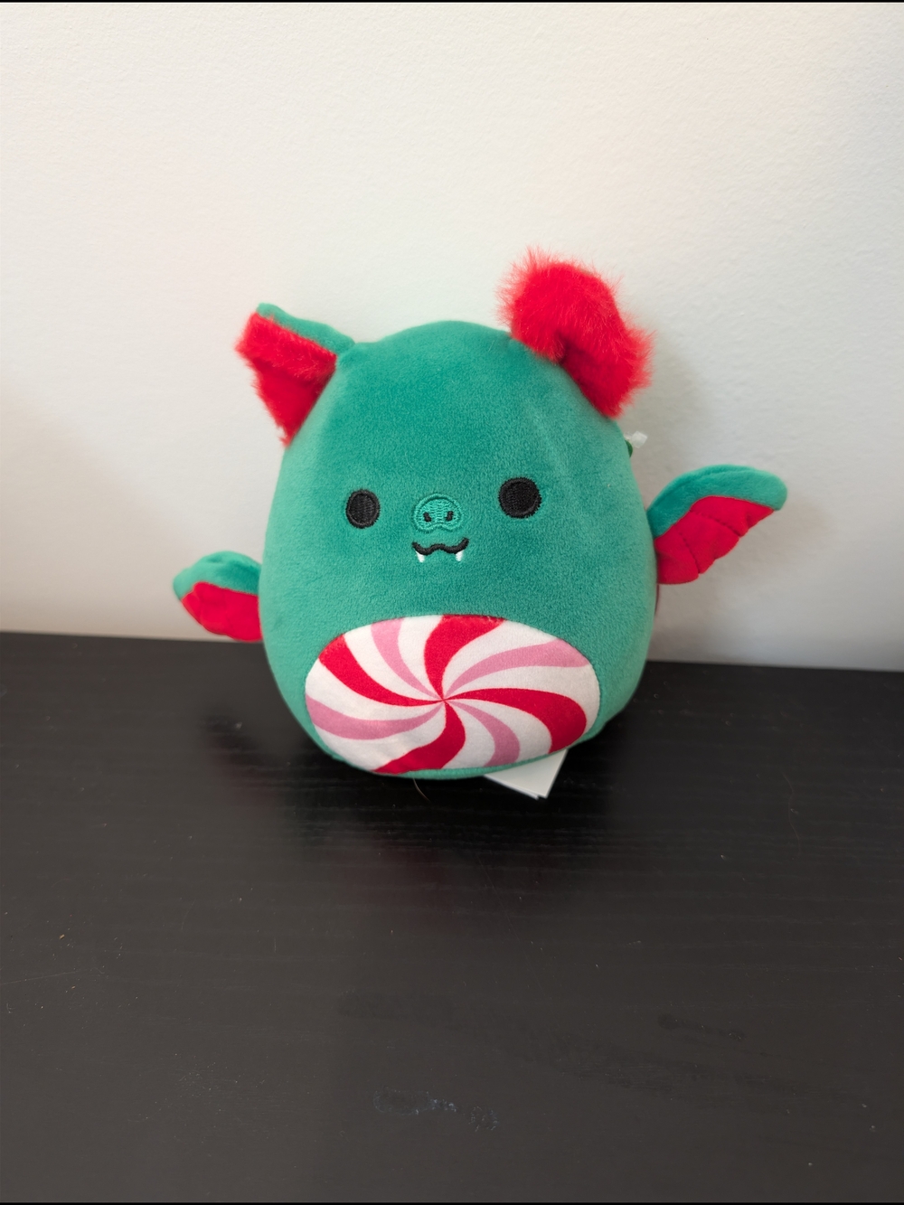 Squishmallows Green & Red Peppermint Bat Plush Toy